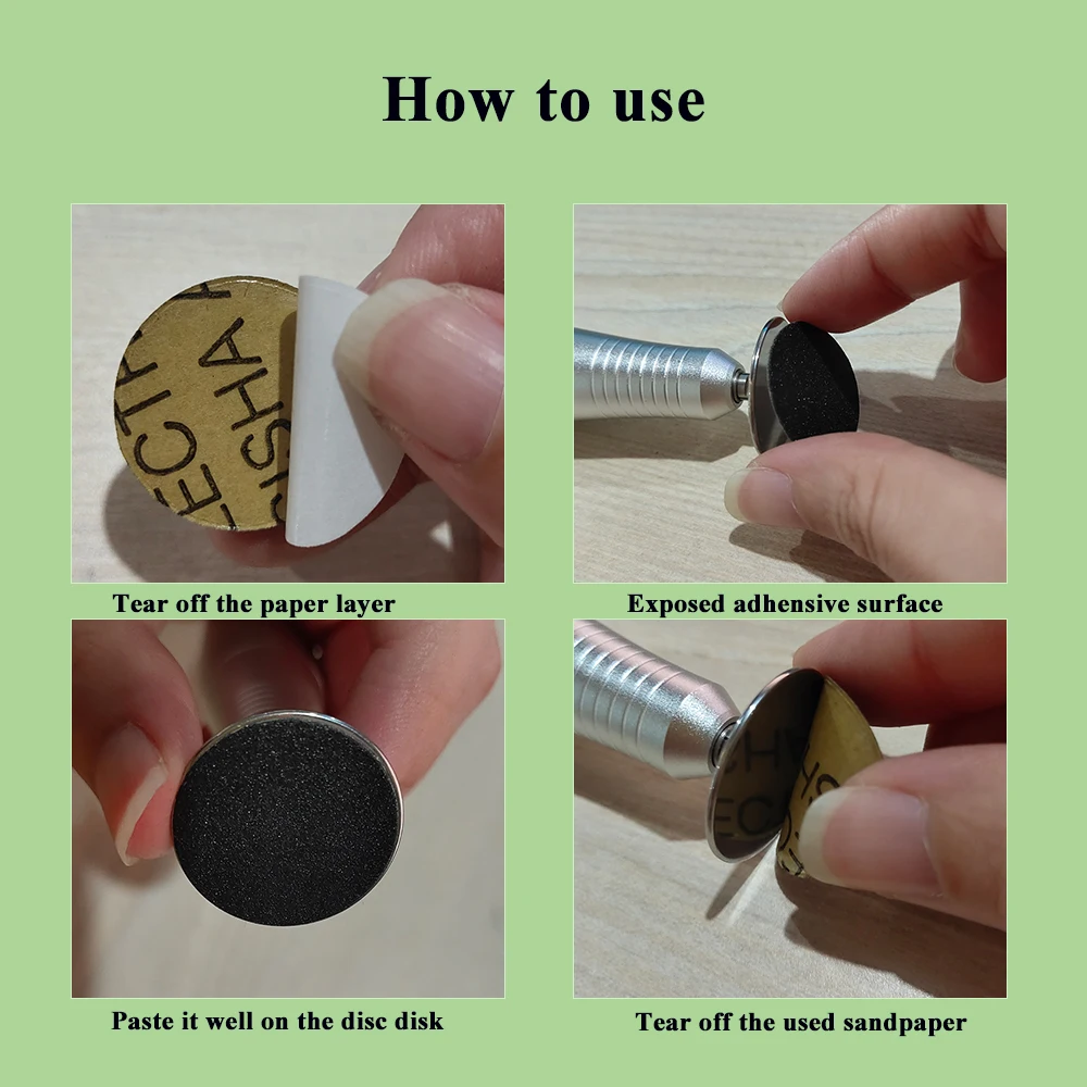 Pedicure Vervanging Schuurpapier-15mm 20mm 25mm 35mm Voet Eelt Verwijderen Disc Refill Dode Huid Cuticle polijsten Bestand Accessoire