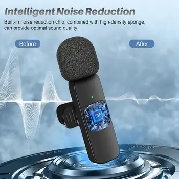 適用於 iPhone、安卓、筆記型電腦的無線領夾式麥克風,支援音訊錄影、迷你麥克風、直播遊戲和手機麥克風。 6 最佳銷售 領夾式麥克風 - №2