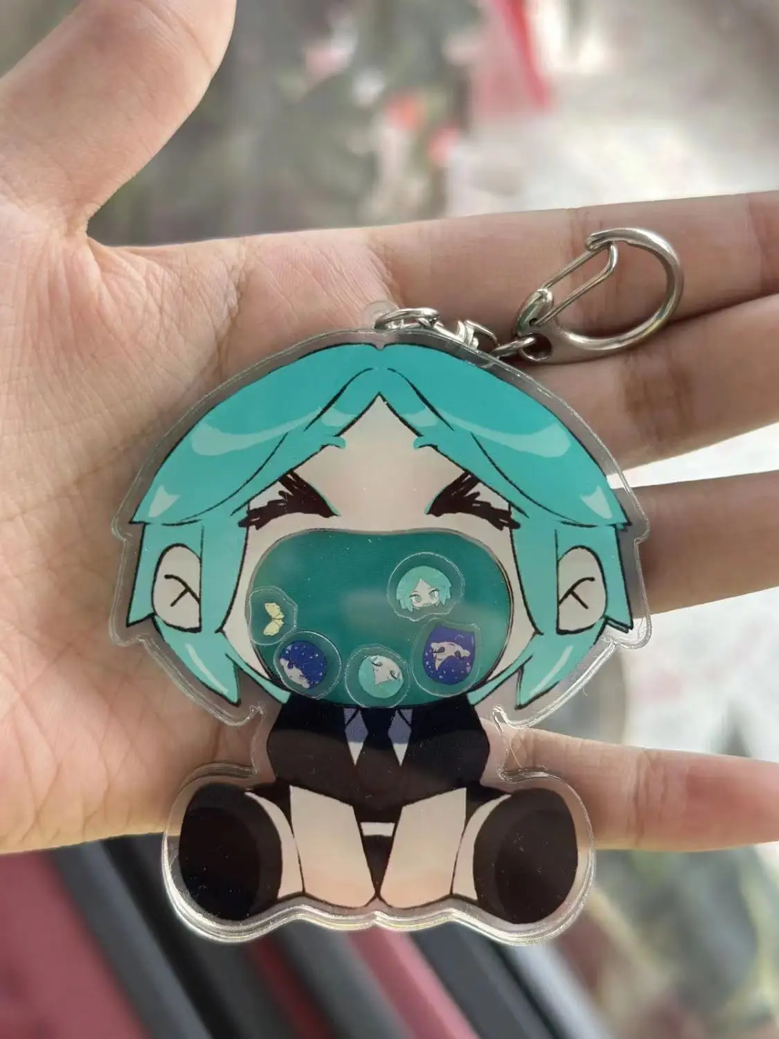 Houseki No Kuni llavero de Anime para mujer tierra del brillante sacudida llavero acrílico hombre Phos fantasma llavero de cuarzo colgante regalo