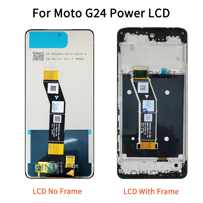 Pantalla LCD IPS de 6,7 pulgadas para Motorola Moto G24 Power, montaje de digitalizador con pantalla táctil, con marco