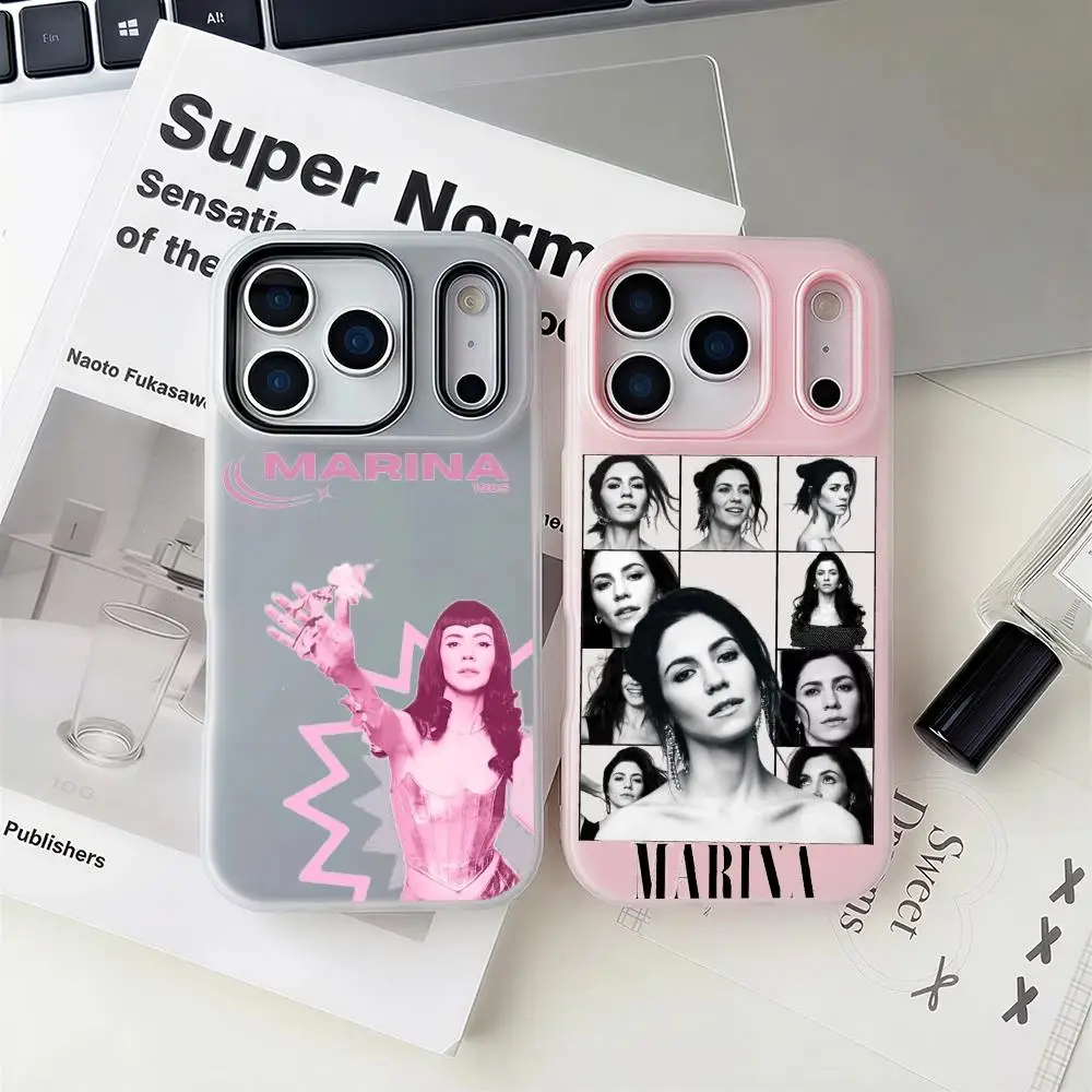 

Marina and the Diamonds Phone Case 2-in-1 Detachable Clear Case with Slot for Cards & Photos iPhone 12-17