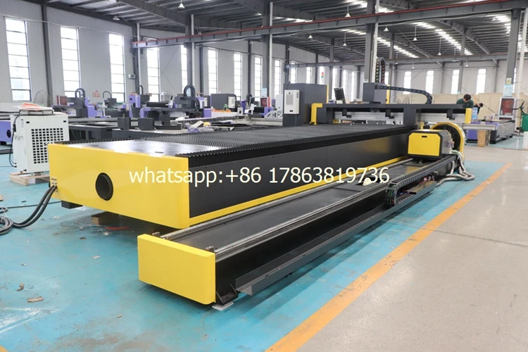 Machine de découpe laser à fibre CNC, feuille de fer en acier métallique, prix d'usine, machine de découpe laser pour tuyaux métalliques