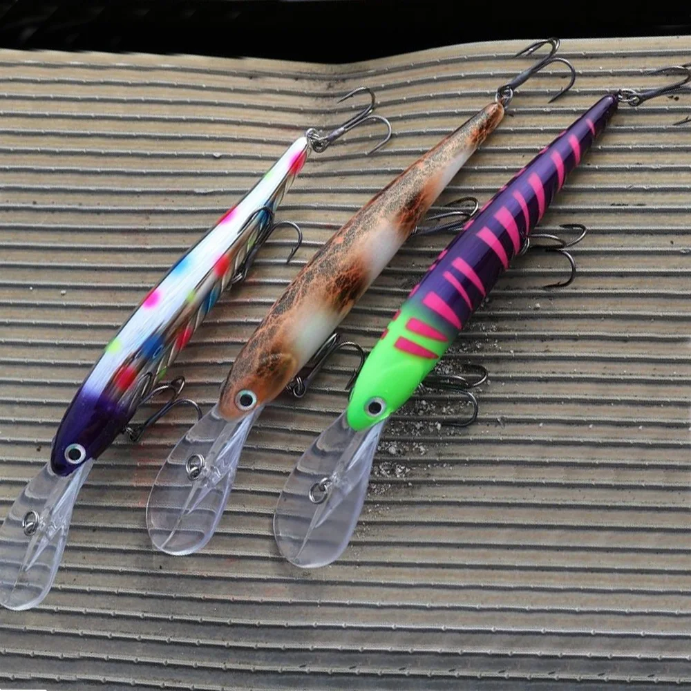 Deep Walleye Lure 120mm/20g Bandit Trolling Wobbler Floating Crankbait Minnow Bass Pike Bait Depth 3-8M Saltwater Fishing Tackle