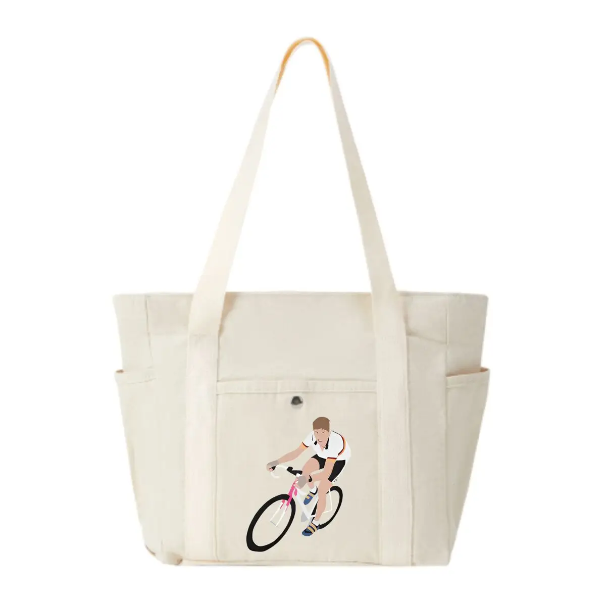 

Cycling Art Bike Enthusiast Design Women's Minimalist Shoulder Bag Multi-Pocket Daily Tote
