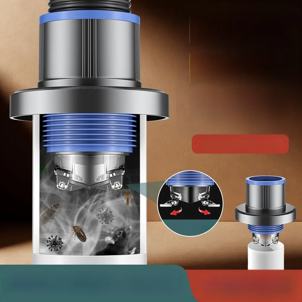 

180° Double Three-way Sewer Fitting Washing Machine Drainage Y Connector Pipe Anti Unpleasant Scent Overflow Stopper Accessories