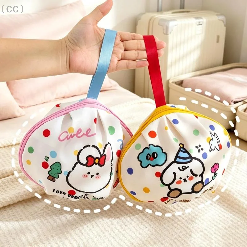 〔CC〕Underwear Storage Bag 1Pcs Waterproof Foldable Handheld Zipper Bag for Outdoor Travel Cosmetic Toiletry Carry〔88〕