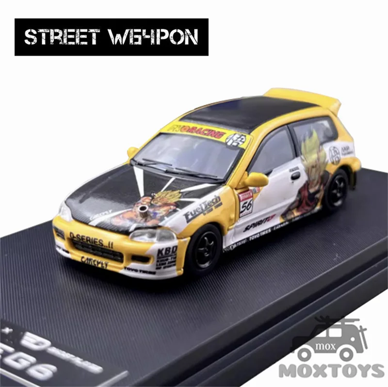 

SW 1:64 EG6 желтый Limited499 Литая под давлением модель автомобиля