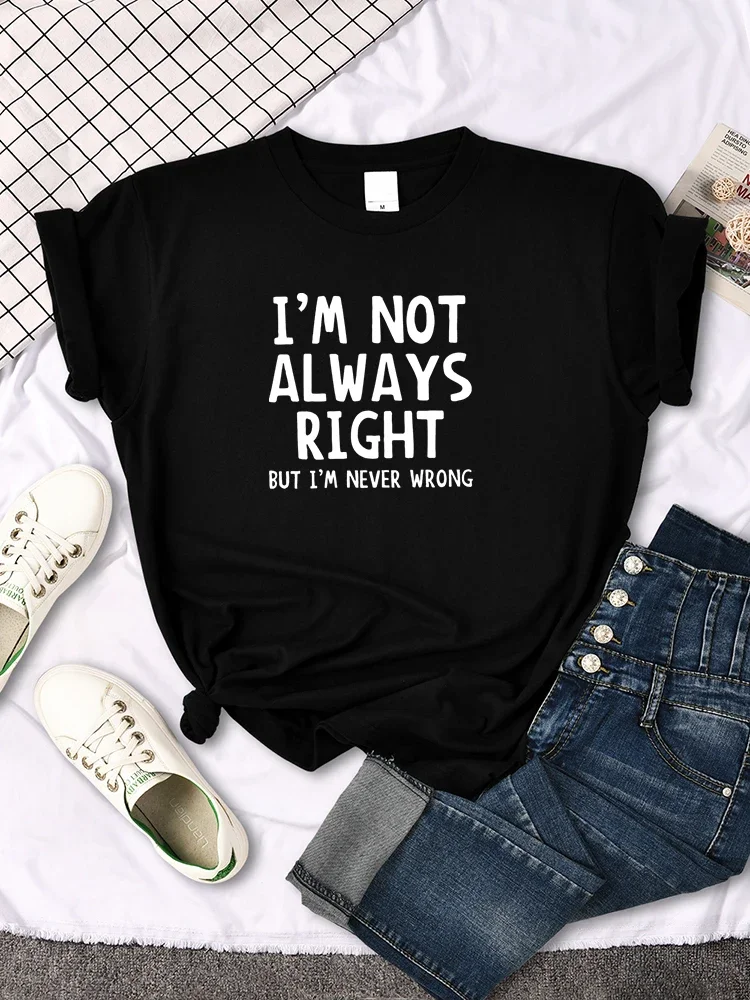 

Women's T-Shirt Cool Interesting Letters Printed Tees Female Summer Tshirt Women Round Neck Casual Tshirt Tops