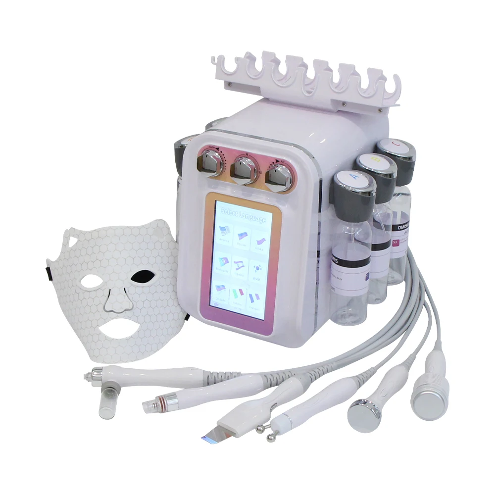 New 7 in 1 H2-O2 Hydro Dermabrasion Machine Facial Deep Cleansing Skin Rejuvenation Oxygen Injection  Beauty Machine For Salon