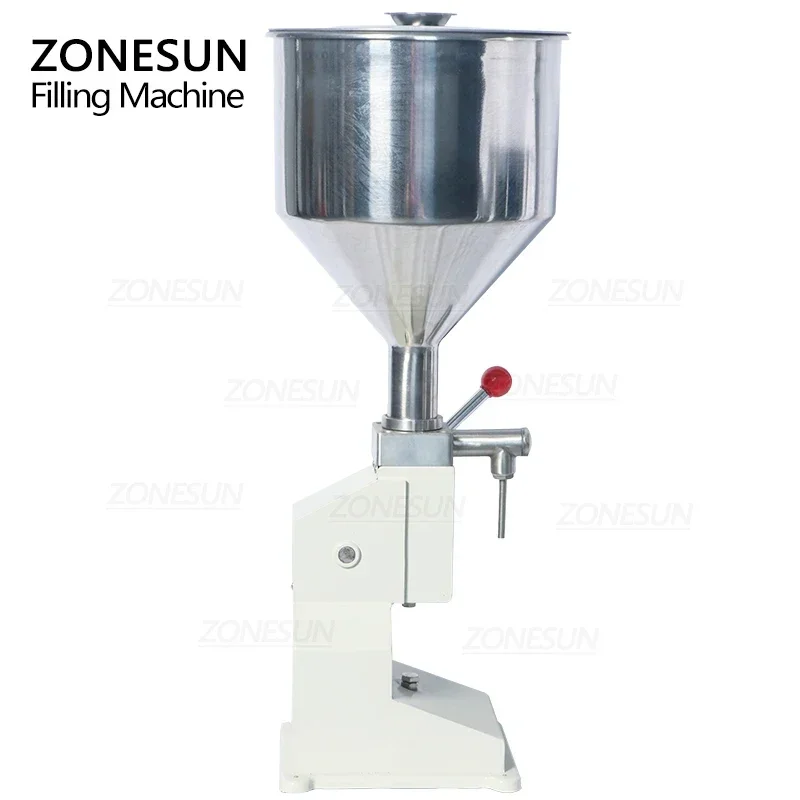 ZONESUN A03 Manual Cream Honey Filling Machine Cosmetic Liquid Shampoo Oil Paste Potatoes sauce Bottle Filler