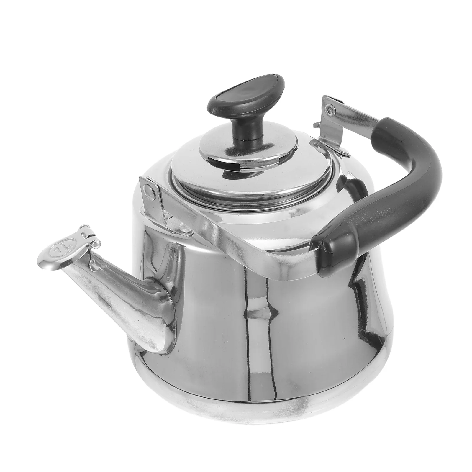

Stainless Steel Whistling Tea Household Boiling Water Pot Safe Handle Heat Resistant Bottom Portable Camping Kitchen Gadgets