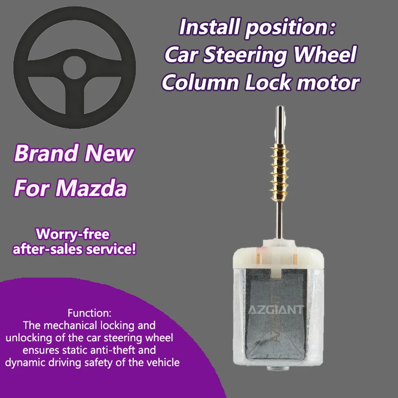 AZGIANT 13800 RPM Car Steering Column Lock motor For 2017-2021 Mazda CX-5 MK2  strong power 0.11A carbon brush tool