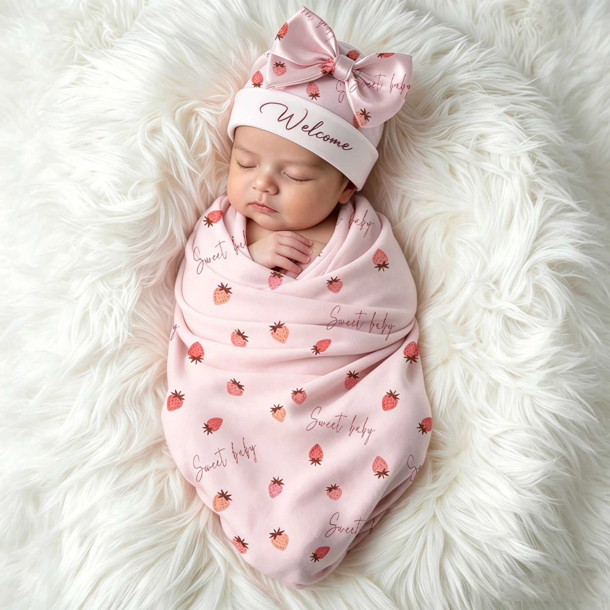 Ylsteed Newborn photography Baby Boy Girl Receiving Blankets Newborn Set Butterfly Printed Wrap Shooting Props-HD