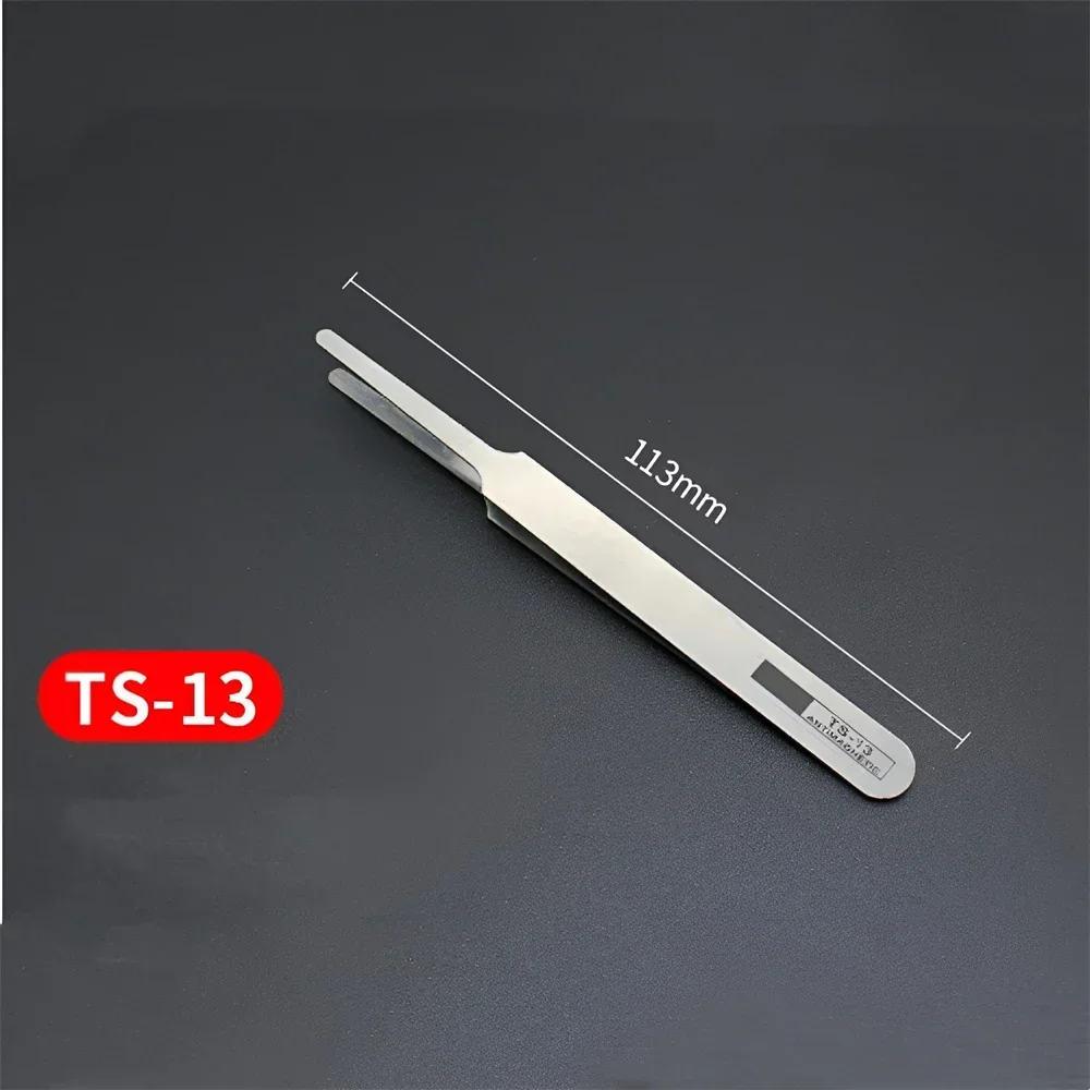 6pc/lot Excellent Quality Anti-static Bend Straight Tweezer Stainless Steel for Beads Jewelry Sewing Accessories Tools Hand Tool