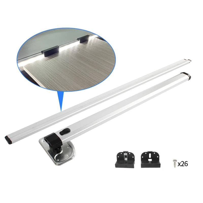 OEM мотор прицепа для кемпера, аксессуары для автофургонов, высококачественный алюминиевый сплав, ABS, серебристый, складной стол для автофургона, ножка прицепа