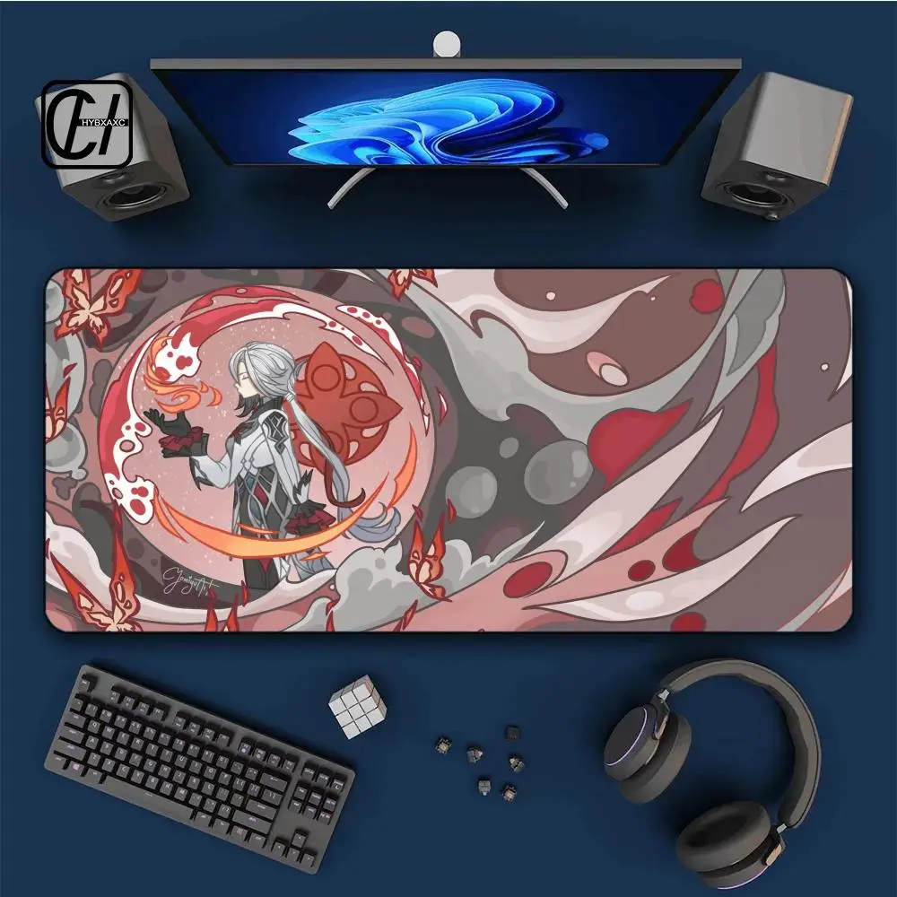 

Коврик для мыши HYB XXC Genshin Impact с персонажами аниме-игры: Фурина, Нёвиллет, Мавуика, Вандерер, Райден, XXL, большой, нескользящий, для клавиатуры и стола