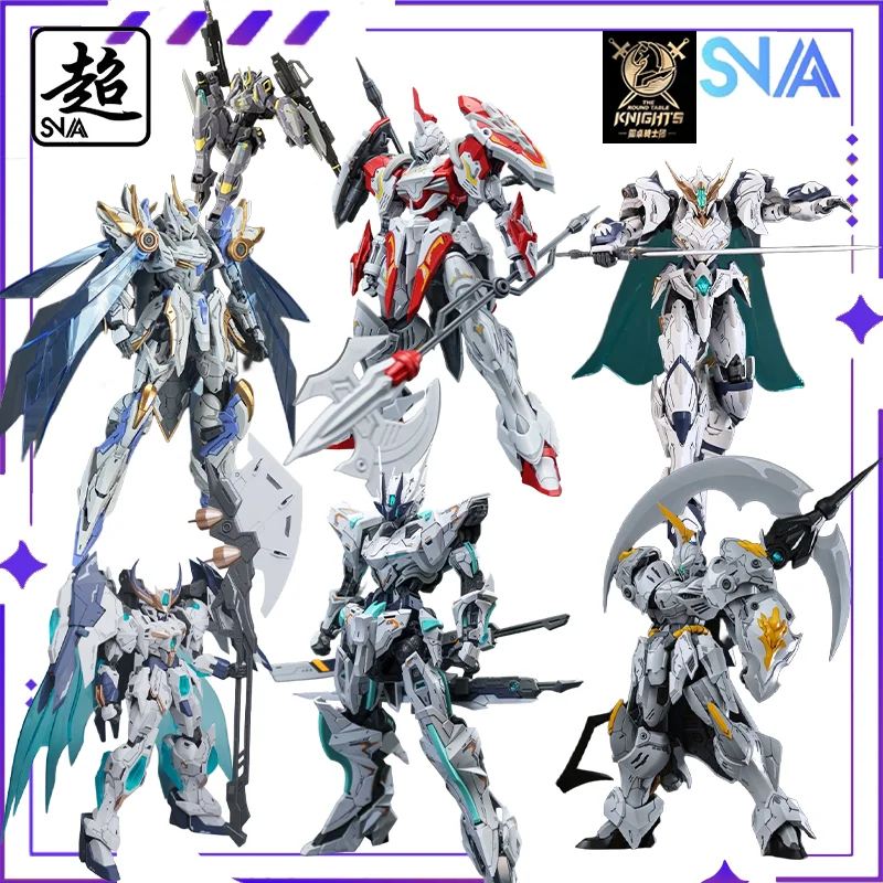 SNAA Original HG1/144 Knights of The Round Table Series Giant Sword Tristan Assembled Mobile Mech Model Handheld Toy Giftcollect