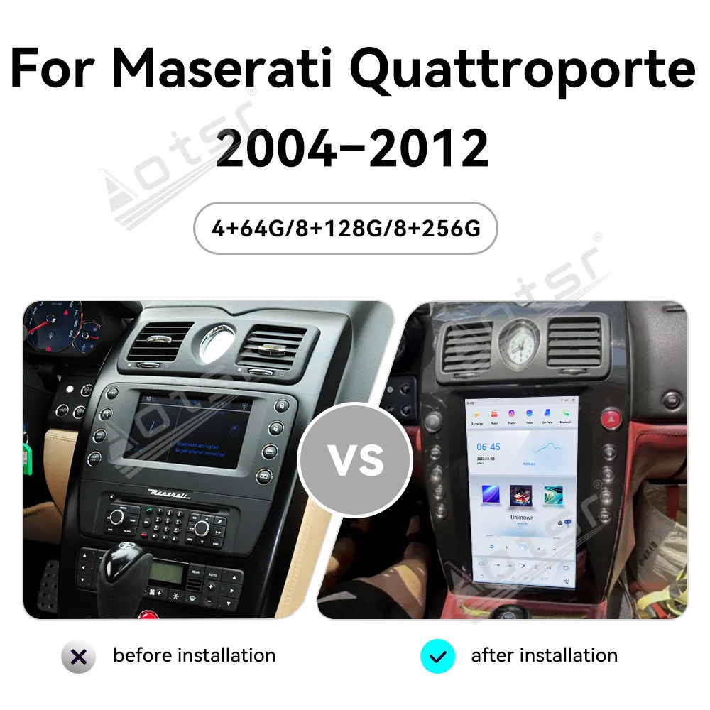 13.9 Inch Qualcomm Car Radio For Maserati Quattroporte 2004-2012 Car Multimedia Player Stereo Auto GPS Navigation Carplay 4G DSP