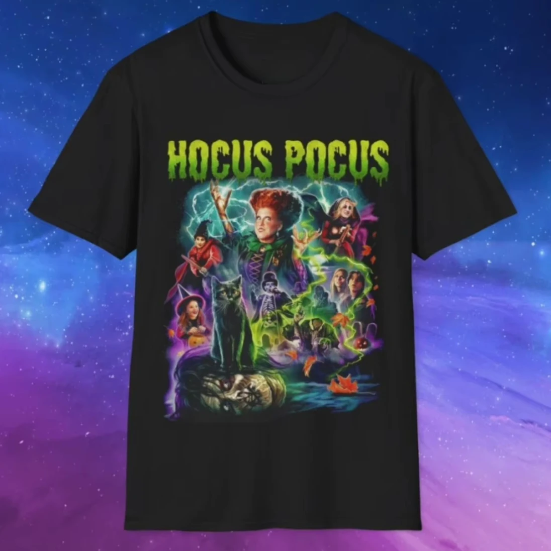 

Hocus Pocus Cult Classic Goth Witches HALLOWEEN Graphic Short Sleeve Shirt Unisex Men Women Summer Crew Neck Cotton Tee