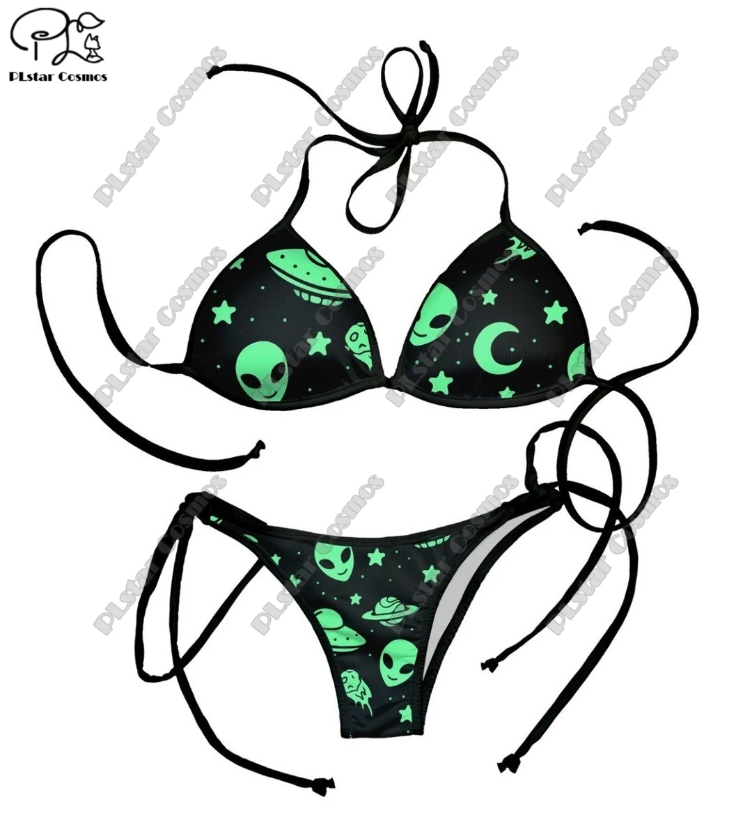 

PLstar Cosmos Bikini 2 Piece Bikini 3D All Over Printed Summer Women Bikini Women's Swimwear Sexy Swimsuit Bikini Sets 7