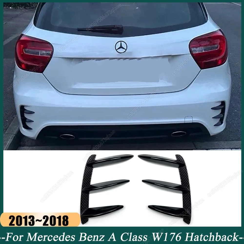 

Задний бампер, вентиляционное отверстие, спортивный Canard, сплиттер, спойлер, крышка для Mercedes Benz W176 A200 A250 A260 A45 AMG Hatchback 2013-2018