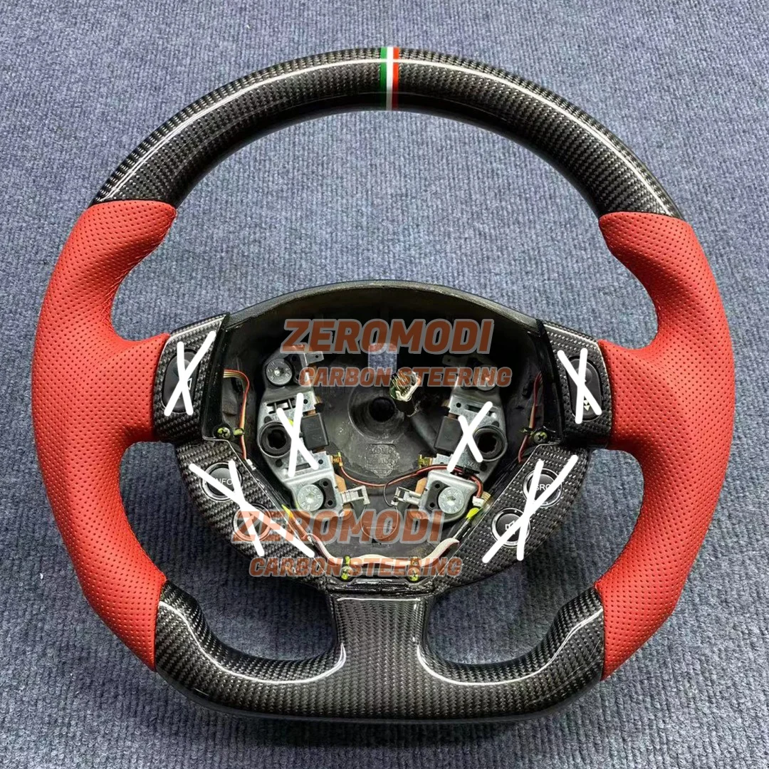 

Leather Carbon Fiber Steering Wheel for Maserati GT Geberit Levante W/ Shift Knob Gran Turismo Quattropotre 2007-2020