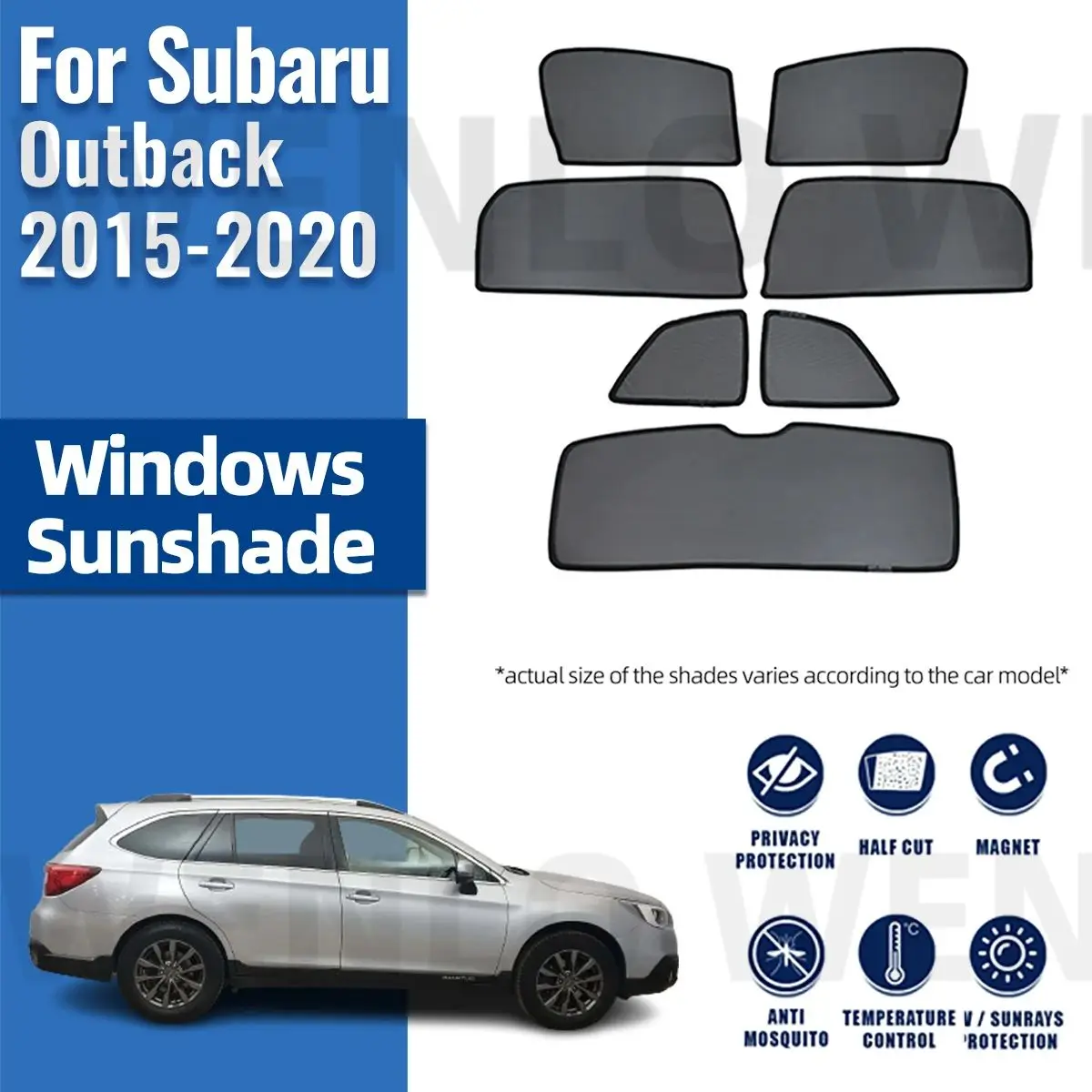 

For Subaru Outback BS 2015-2020 Magnetic Car Sunshade Visor Front Windshield Curtain Rear Side Baby Window Sun Shade Shield