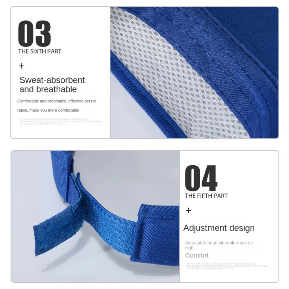 قبعات الشمس الهوائية الفارغة للصيف قابلة للتنفس، حاجب من الشمس للحماية من الأشعة فوق البنفسجية، قبعة واقية من الشمس للتنس، قبعة مريحة من القطن فارغة من الشمس