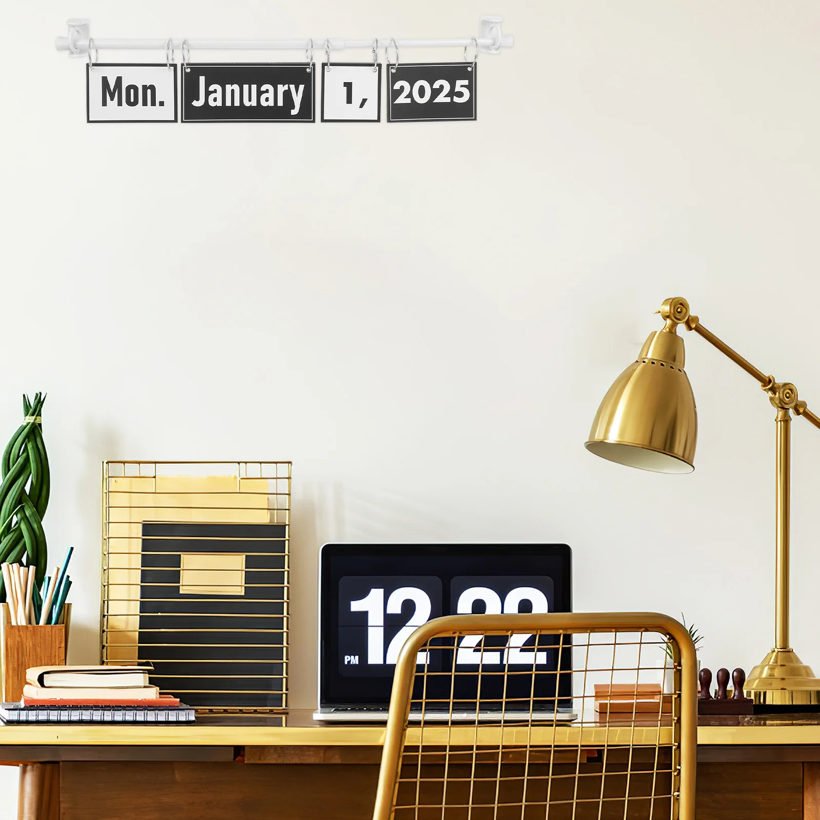 

1 комплект флип-календаря для классной комнаты 2025-2029, набор досок объявлений в стиле бохо, карты даты, календарь для дошкольников, начального класса