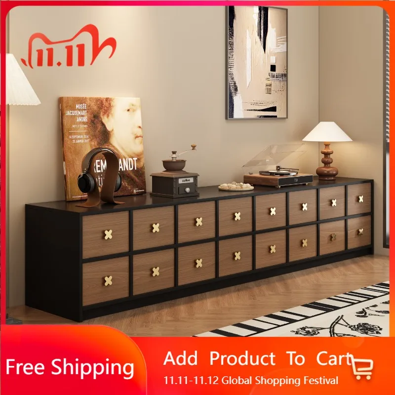 

Nordic Wood Tv Stands Drawers Designer Retro Coffee Universal Organizer Tv Table Living Room Modern Muebles Trendy Furniture