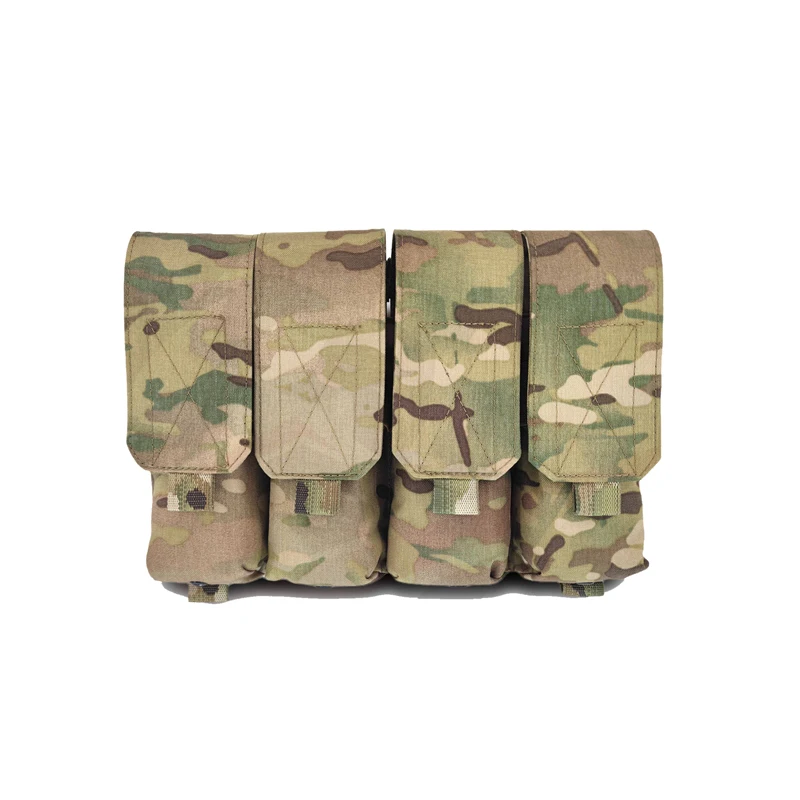 

Tactical Mag Pouch Multicam 762 Quadruple Magazine Pouch Gear Airsoft Molle Carrier Magazine Bag