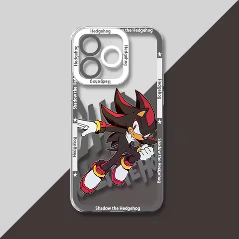 Anime S-Sonic Shadow Phone Case For Samsung Galaxy S25 Ultra S23 S22 S21 S24 Plus FE A56 A36 5G A16 A06 4G A17 A07 Note 20 Cover