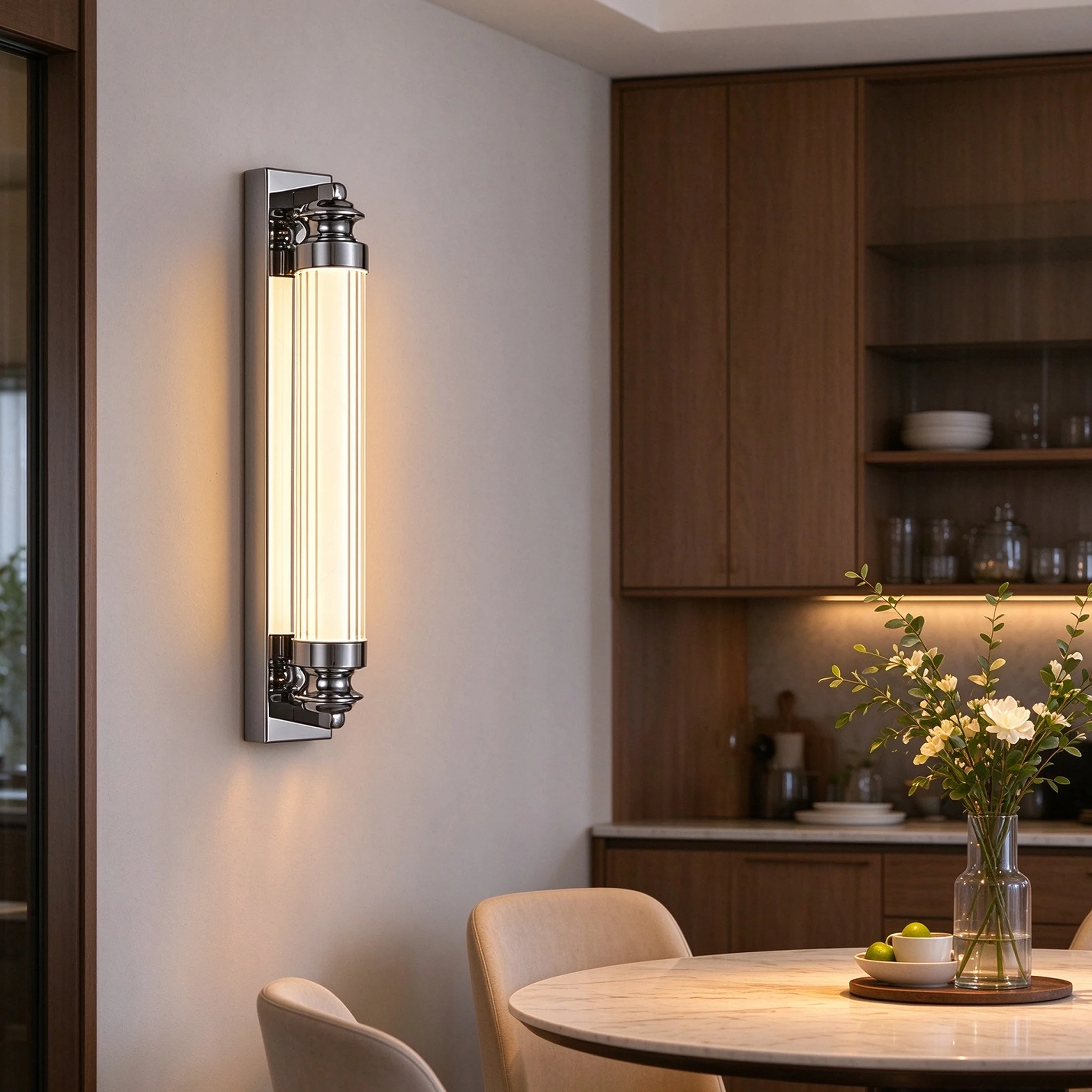 Modern Glass Wall Lamp Luxury LED Wall Light Bedroom Villa Dining Living Room Room Bathroom Hallway Hotel Indoor Lighting