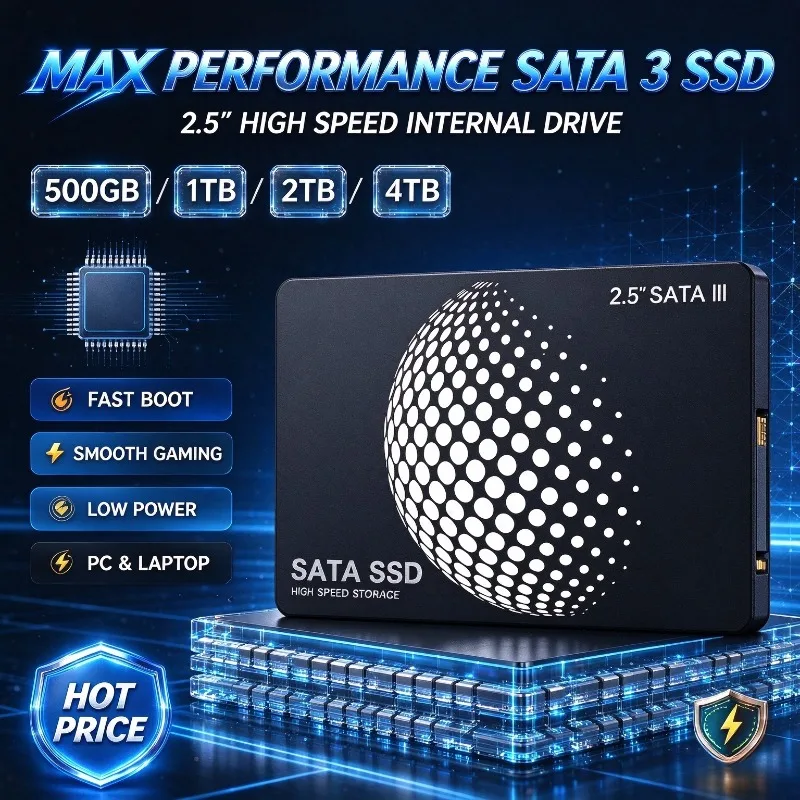 2.5 Inch New Internal Solid State Drive High Speed SATA 3 6Gb/s 2TB 4TB Hard Drive Disk 500GB 1TB For Desktop Laptop