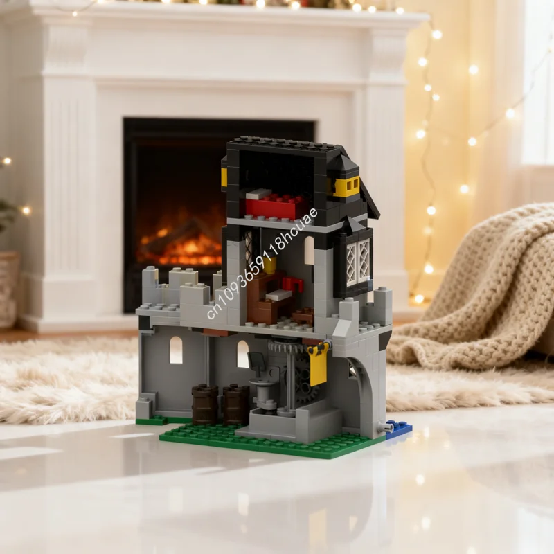 

208pcs MOC Castle Classic Grain Mill Model Building Blocks Architecture DIY Christmas Gifts Creative Education Idea Toys Brick