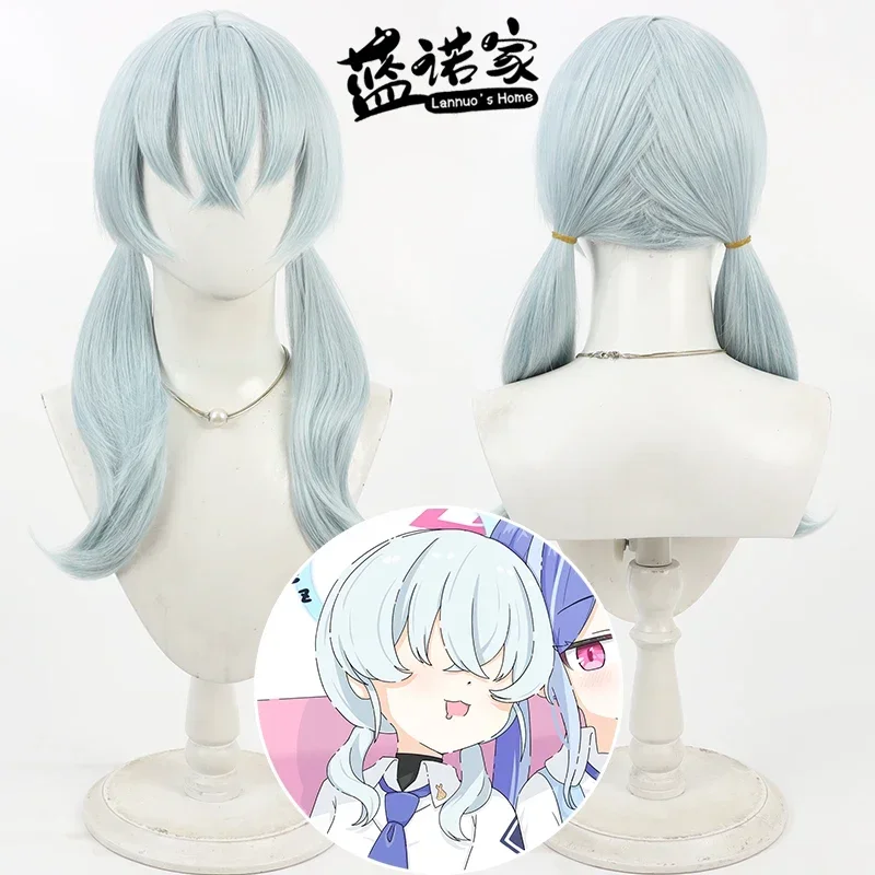 

Парик для косплея Накамасы Ичика из игры Blue Archive, аксессуар для вечеринки на Хэллоуин, синтетические волосы, термостойкое волокно + шапочка для парика