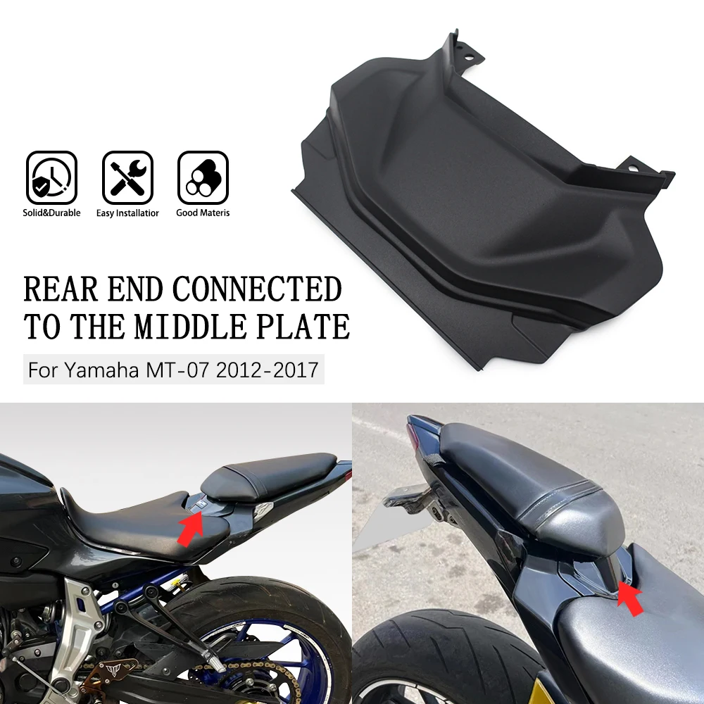 For Yamaha FZ 07 MT 07 2014 2017 2015 2016 Motorcycle black Rear Seat Cowl Fairing Tail Cover accessory