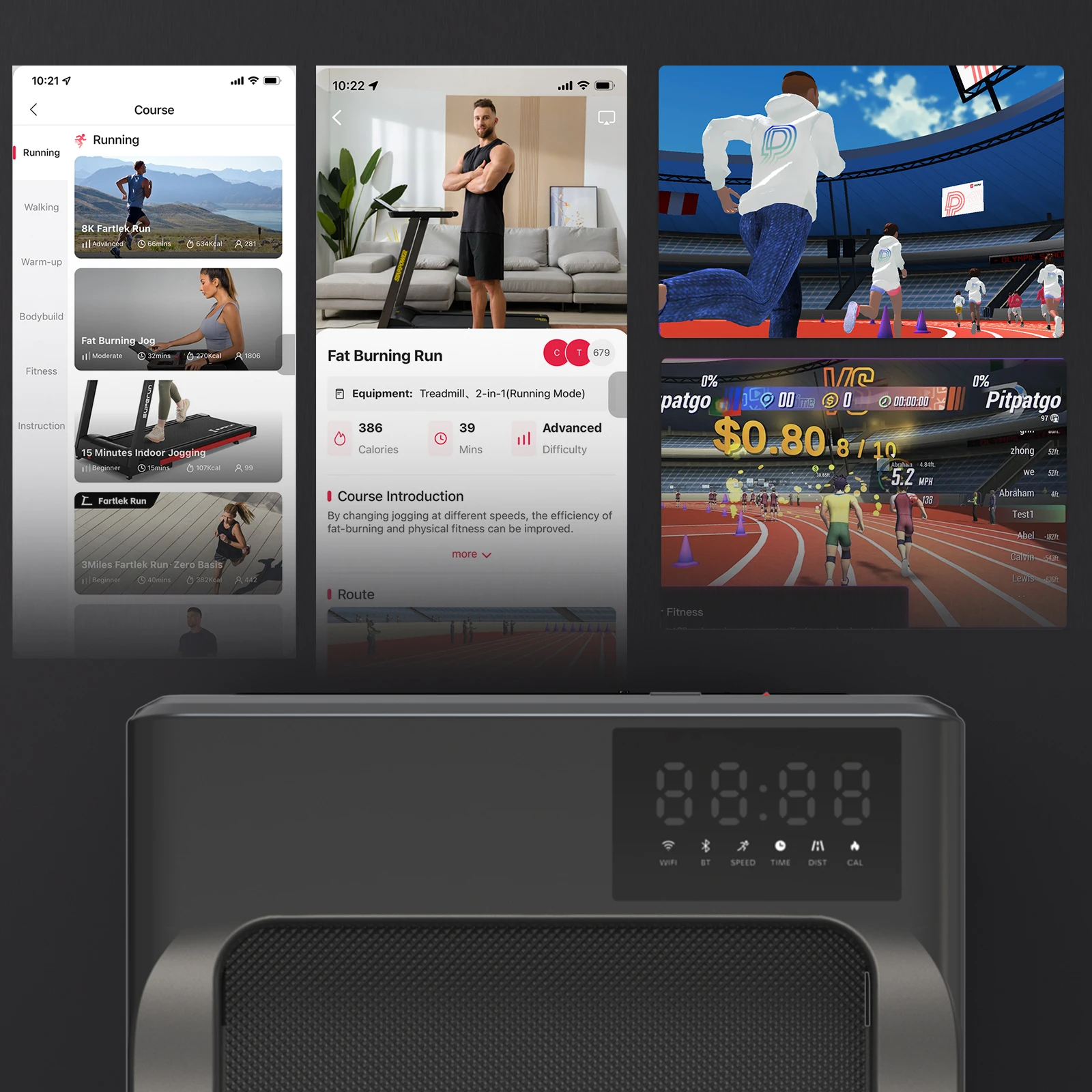 Promoation Walking Treadmill 2.5HP 1-6km/h Speed Anti-Slip Shock Absorption Portable Treadmill for Home Office Exercise Machine