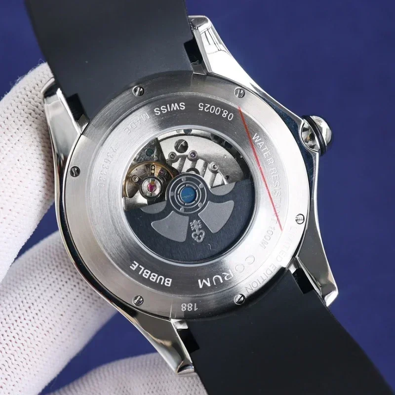 Bubble Series 47mm Floating Tourbillon Mechanical Watch Fashion Waterproof Playing Card Series