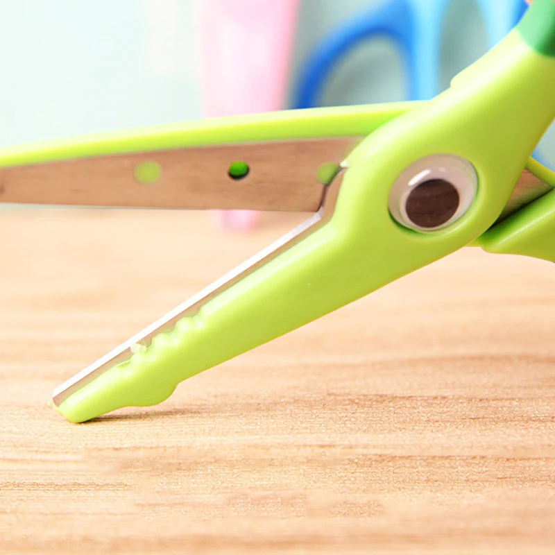 Petits ciseaux à papier en plastique à tête ronde, ciseaux de sécurité, école de bricolage, étudiant, 1 pièce