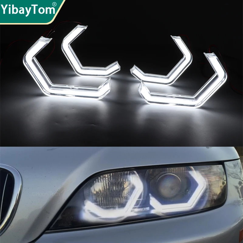 

Bright Durable Warranty White DTM M4 Style Led Angel Eyes Halo Rings 6500K DRL for BMW Z3 E36 E37 E38 roadster coupe 1995-2002