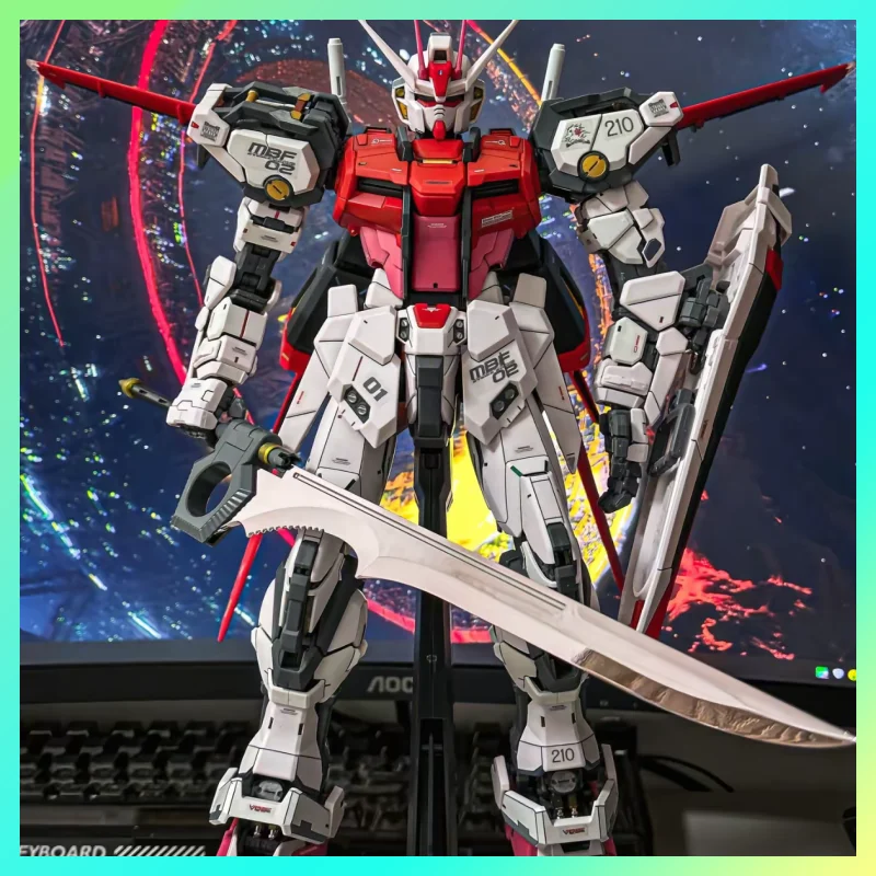 

【В НАЛИЧИИ】DABAN PG 1/60 ярко-красный Strike со светодиодной сборкой, модель высокого качества, коллекционные модели экшн-фигурок, подарок для детей