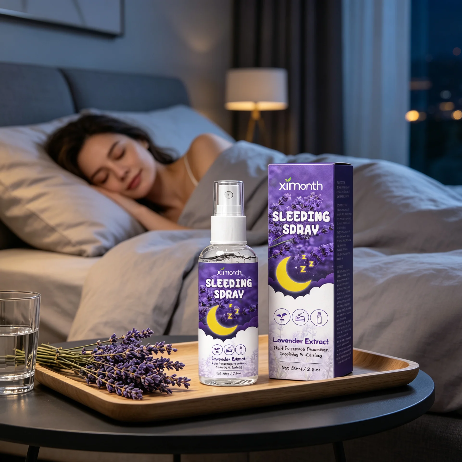 Lavender Pillow Spray - สเปรย์ลาเวนเดอร์ออร์แกนิค ช่วยผ่อนคลาย บรรเทาอาการนอนไม่หลับ กลิ่นหอมจากน้ำมันหอมระเหย ช่วยให้นอนหลับเร็ว บรรเทาอาการนอนไม่หลับ