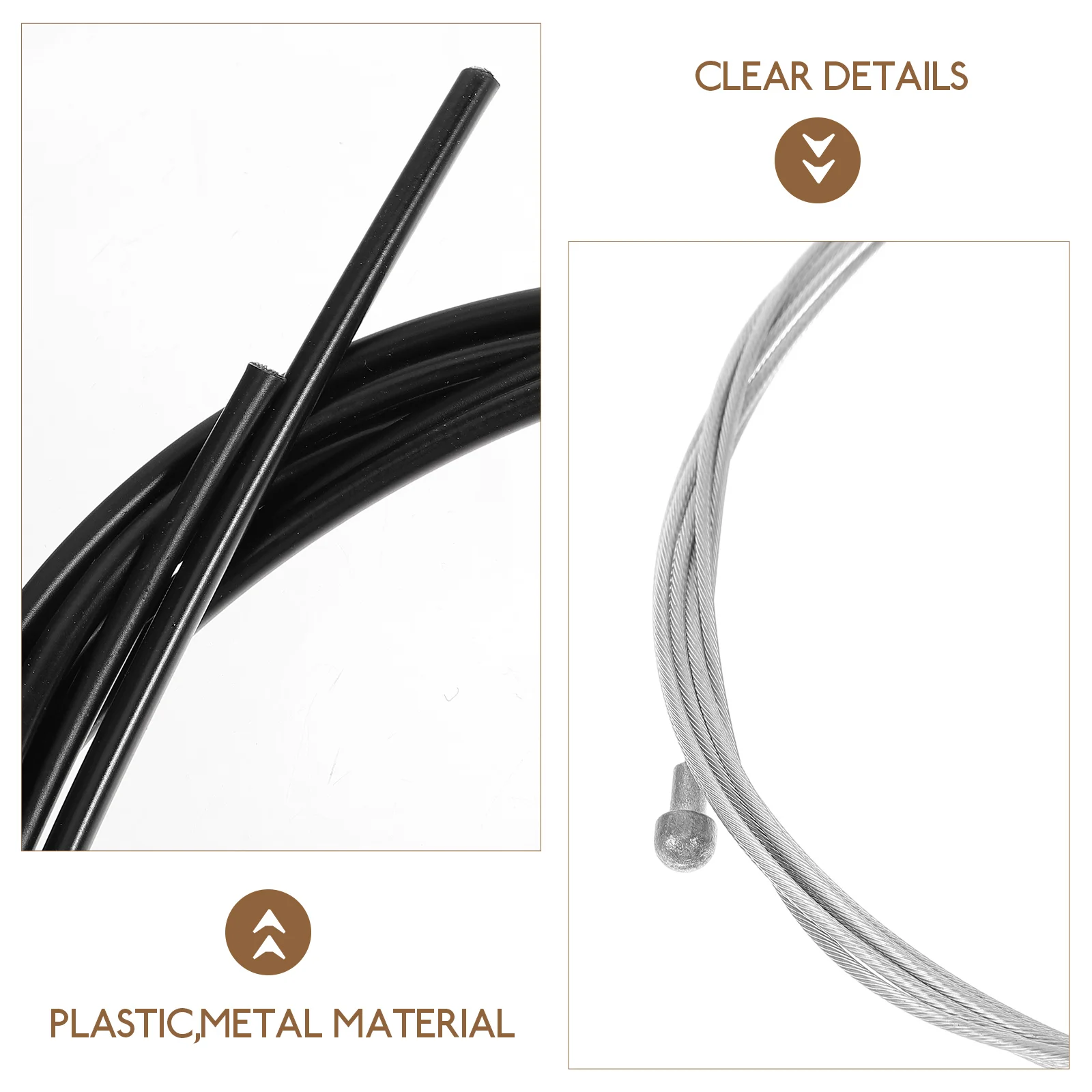 

1 Set Professional Bike Brake Cable Kit Durable Weather Resistant Mountain Road Foldable Bike Replacement Cables Cycling Brake