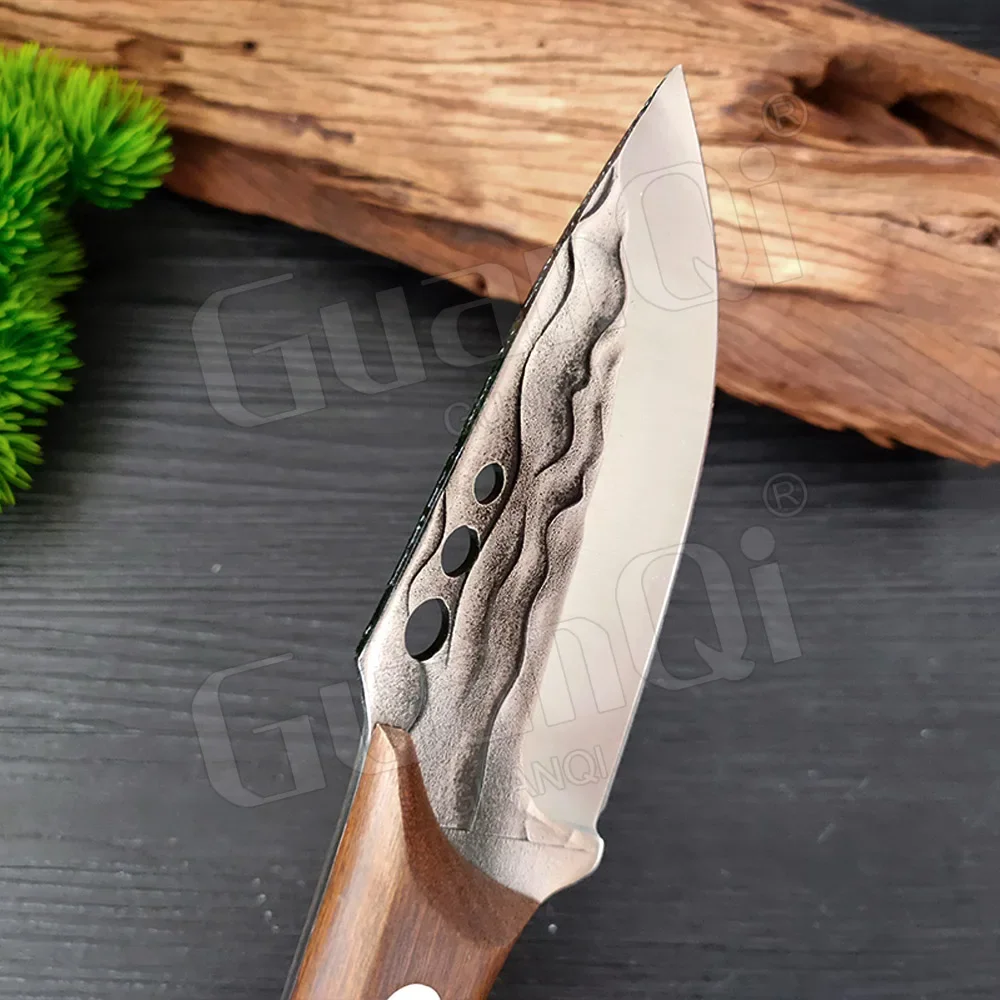 Forged 5CR15Mov Steel Boning Knife Handmade Kitchen Chef Butcher Knives Full-Tang Meat Cleaver Fish Cooking Knife