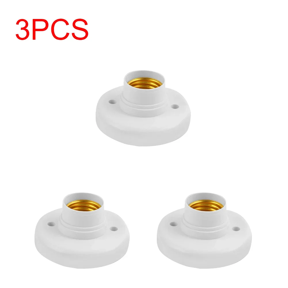 1-20 Stuks 220V E27 Schroeflamp Standaard Gloeilamp Socket Houder Adapter Basissap Socket Wit Plafond Lamp Lamp Bevestigingsbasis