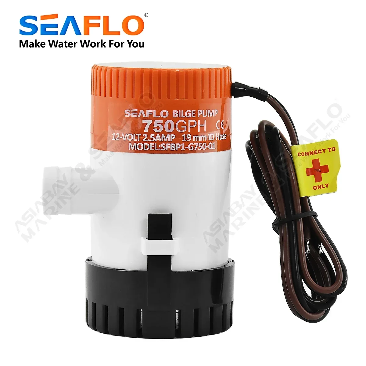 SEAFLO 12v 5.0A Bilge Pump 750gph Head 2.5m Submersible Electric Water Pump for Boat Seaplane Motor Homes And Houseboats