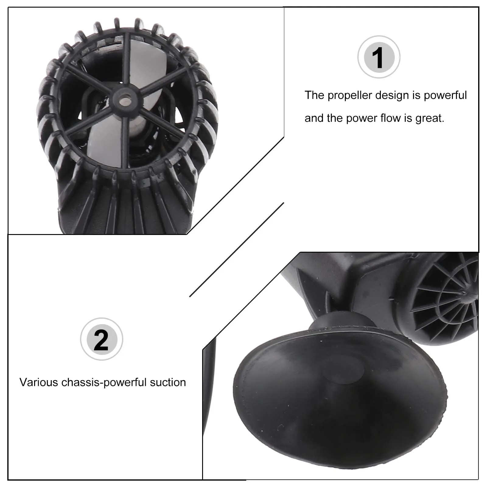 Fish Tank Wave Suction Cup Surf Submersible Circulation Pump Strong Degree Rotation Filter Cover Eu Plug Aquarium