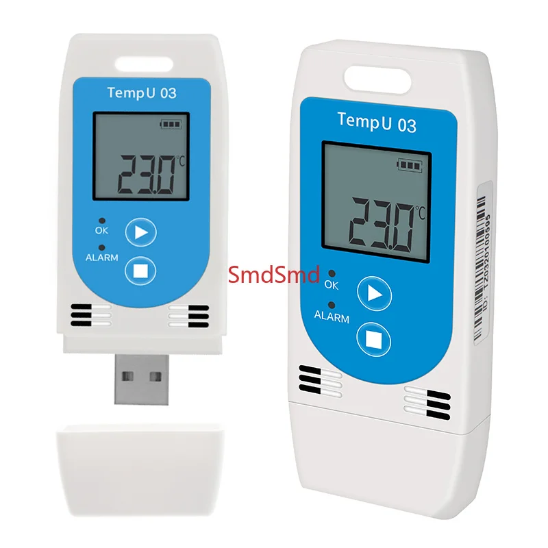 TempU 03 USB Temp & Humidity Data Logger Reusable RH TEMP Data Logger Recorder Humiture Recording Meter with 32,000 Capacity