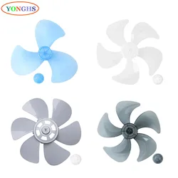 Plastic Household 3/5/6 Leaves Fan Blades with Nut Cover for Standing Pedestal Fan Table Fanner General Accessories